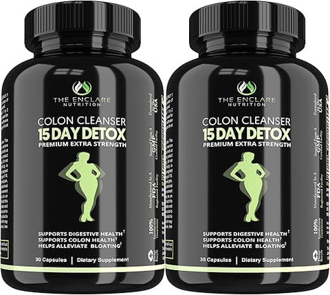 THE ENCLARE NUTRITION - Enclare Nutrition: Desintoxicação Rápida do Cólon; Movimento Intestinal Saudável, Laxantes para Alívio da Prisão de Ventre, Inchaço, Probióticos, Fibras, Suporte à Regularidade, Energia, Intestino