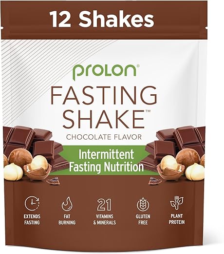 ProLon - Prolon Mix de Bebida para Jejum Intermitente | Shake para Jejum Intermitente | Vitaminas, Fibra, Proteína Vegetal, Superfoods | Keto, Vegano, Sem Glúten, Sem Lactose | 500ml