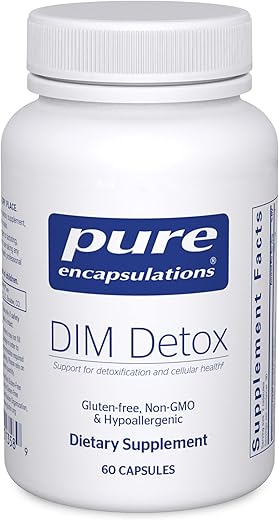 DIM Detox | Suporte para Desintoxicação e Saúde Celular* | 60 Cápsulas | Marca Líder em Detox e Saúde Celular - Pure Encapsulations