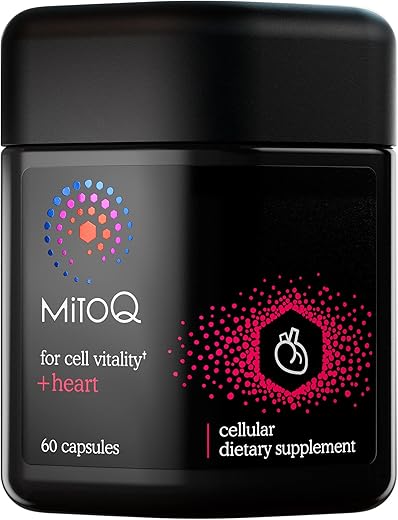 Heart Premium CoQ10 Antioxidante – Contém Mitoquinol Mesilato, Magnésio, L-Carnitina | 60 cápsulas - MitoQ