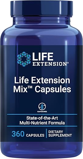 Mix™ Cápsulas – Vitaminas, Minerais e Frutas de Alta Potência - Life Extension