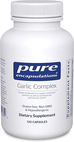 Complexo de Alho Pure Encapsulations | Suporte às Defesas Antioxidantes, Saúde Imunológica e Sistema Cardiovascular* | 120 Cápsulas