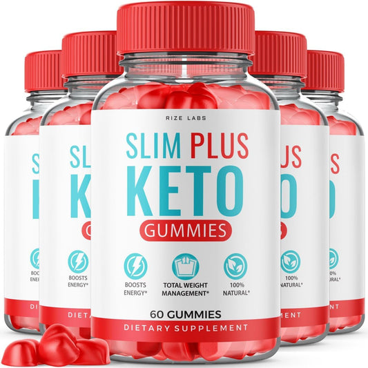 rize labs - Slim Plus Keto ACV Gummies – 5 Pacotes de Gomas de Cetona de Maçã e Vinagre de Maçã para Perda de Peso (300 Gomas)