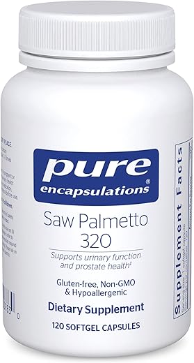 Saw Palmetto 320 – Ácidos Graxos | 100% Natural | Suporte à Saúde Masculina | 60 Cápsulas - Pure Encapsulations
