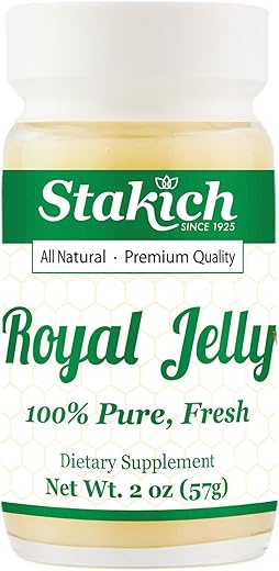 Fresh Royal Jelly – Puro, Natural – Sem Aditivos/Sabores/Conservantes – 57g - Stakich