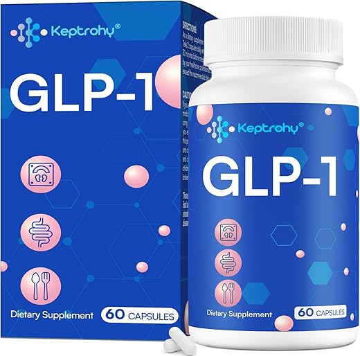 Keptrohy - GLP-1 Support Core com Synbiotics, Extrato de Lúpulo, Suporte Natural de Eriocitrina para GLP-1, Suplemento Natural de GLP-1 para Homens