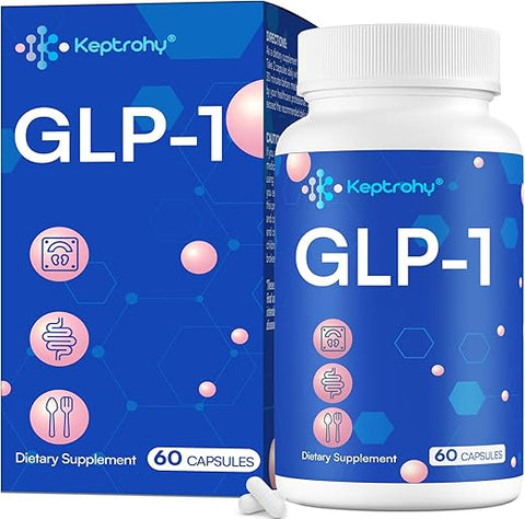 Keptrohy - GLP-1 Support Core com Synbiotics, Extrato de Lúpulo, Suporte Natural de Eriocitrina para GLP-1, Suplemento Natural de GLP-1 para Homens