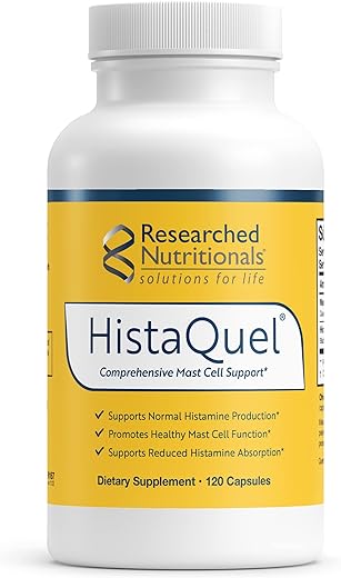 HistaQuel – Suporte para Mastócitos – Favorece a Produção Normal de Histamina - Researched Nutritionals