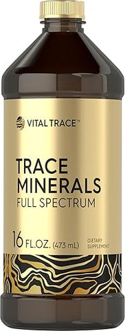 Trace Mineral Drops | 473 ml | Suplemento de Minerais de Espectro Completo | Vegetariano, Livre de Transgênicos e Glúten | por Vital Trace - Carlyle