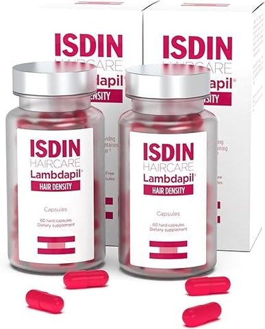 ISDIN Lambdapil Cápsulas para Densidade Capilar: Vitaminas para Cabelos Ralos – Marca ISDIN