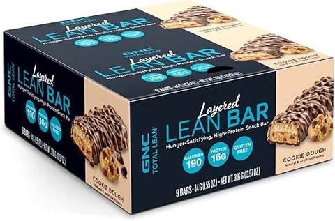 Total Lean Bar Camada de Proteína – Massa de Biscoito (9 Barras) - GNC