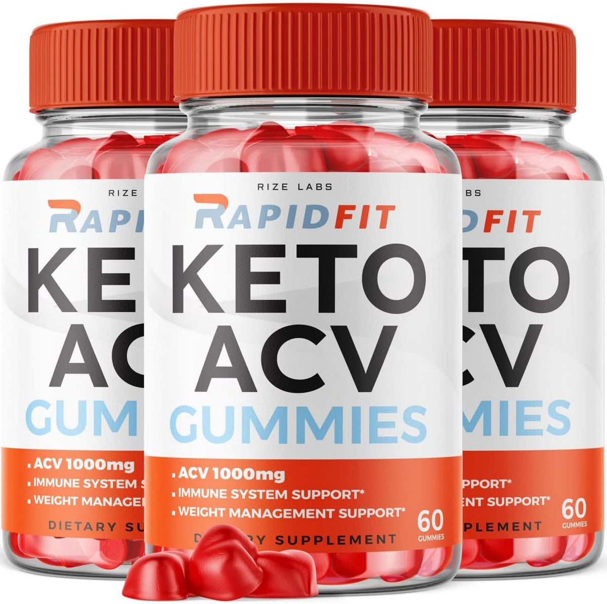 rize labs - (3 Pacotes) Gomas RapidFit Keto – Rapid Fit Keto ACV Gummies para Perda de Peso Avançada com Vinagre de Maçã – Suplemento de Gomas RapidFit Keto para Queima de Gordura Abdominal Extra Forte – Gomitas de Alta Potência