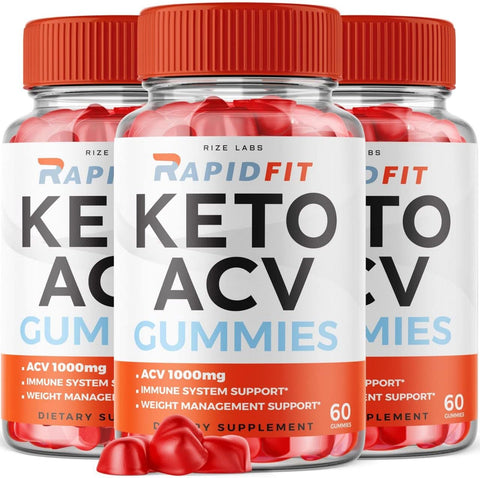 rize labs - (3 Pacotes) Gomas RapidFit Keto – Rapid Fit Keto ACV Gummies para Perda de Peso Avançada com Vinagre de Maçã – Suplemento de Gomas RapidFit Keto para Queima de Gordura Abdominal Extra Forte – Gomitas de Alta Potência