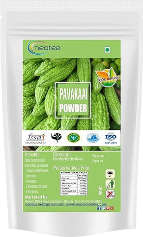 neotea - Neotea Momordica Charantia em Pó | Bitter Gourd (Pavakkai) | 300g | Digestão Saudável | Melão Amargo | Suplemento Herbal