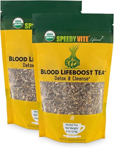 SpeedyVite - Chá Orgânico LifeBoost Tea – Limpeza do Sangue – 100g