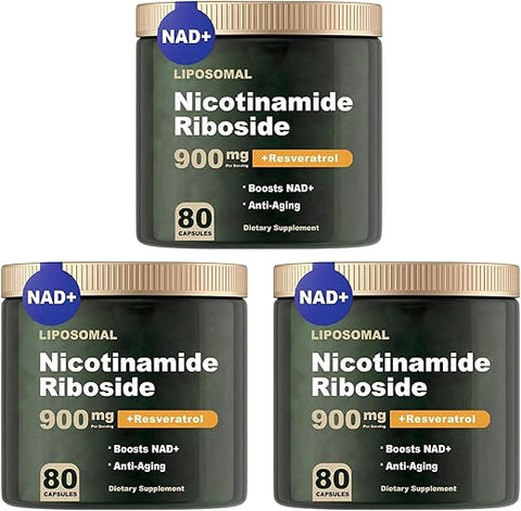 TAFUTY - NAD Liposomal Nicotinamide Riboside Resveratrol Quercetin 900mg – Energia, Foco, Anti-Envelhecimento | Alta Pureza | Marca em Destaque