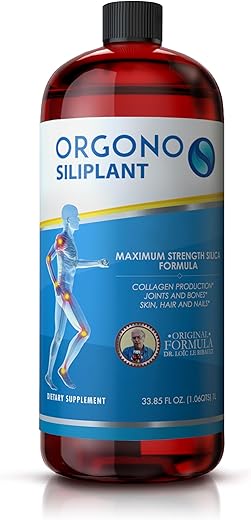 Orgono Living Silica - Orgono Siliplant | Impulsionador de Colágeno Vegano | Suporta a Produção Saudável de Colágeno e Elastina para Articulações