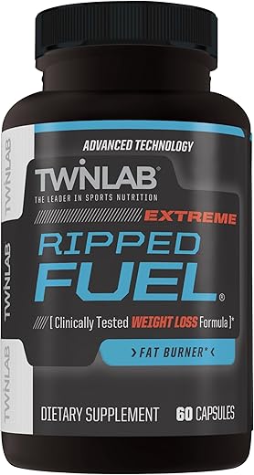 Ripped Fuel Extreme – Suplemento Energético para Apoiar o Gerenciamento de Peso – 60 cápsulas - Twinlab