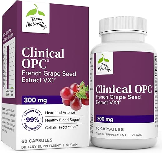 Clinical OPC – Saúde Cardiovascular | Antioxidante Potente | 60 Cápsulas - Terry Naturally