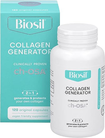 Gerador de Colágeno – 120 Cápsulas – com Complexo Patenteado ch-OSA – Gera - Biosil