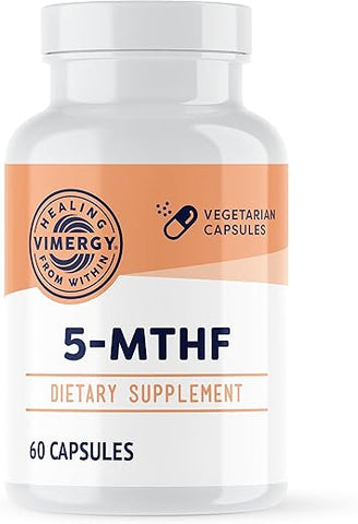 5-MTHF: Cápsulas Altamente Absorvíveis para Saúde Cerebral – 60 Porções - Vimergy