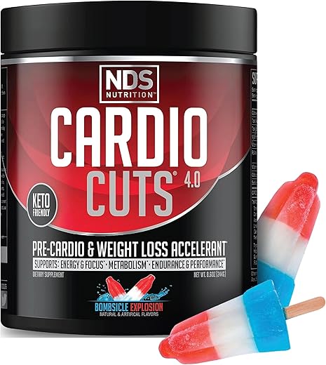 NDS Nutrition - Cardio Cuts 4.0 – Explosão Bombsicle, 8,6 Onças (Pack de 1) | Energia Explosiva | Queima de Gordura | Desempenho Físico