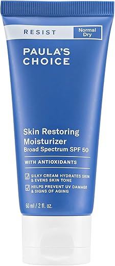 Paula's Choice - Paula’s Choice RESIST Hidratante Restaurador de Pele SPF 50, UVA – Proteção Solar e Hidratação Avançada