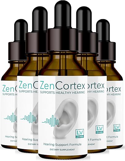 LIVORKA - Zencortex – Gotas Zen Cortex, 5 Frascos para 150 Dias, Zen Cortex Ear, Gotas Líquidas Zen Cortex, Fórmula Avançada Zen Cortex