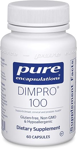 DIMPRO 100 – Suplemento de Diindolilmetano para Mama e Colo do Útero – 100% Puro e Potente – Marca Líder em Saúde Feminina - Pure Encapsulations