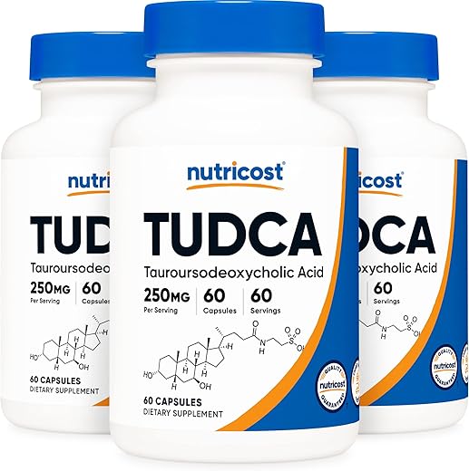 Tudca 250mg – 60 Cápsulas (3 Frascos) – Aumente a visibilidade do produto nos mecanismos de busca com um título otimizado em SEO - Nutricost