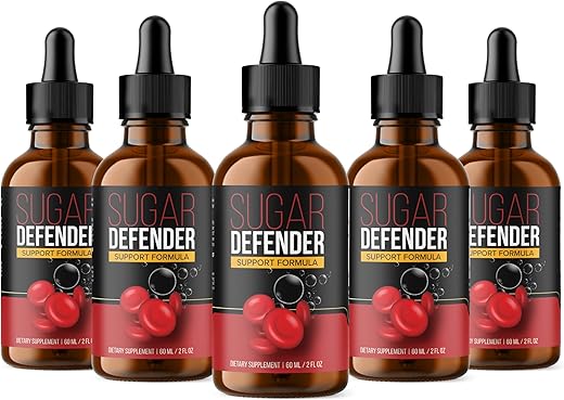 Official... - Fórmula Oficial de Gotas Defensoras de Açúcar (5 Pacotes – Sugar Defender 24, Sugar Defender Líquido, Suplemento Máximo de Defensor de Açúcar com Bagas de Espinheiro Orgânico)