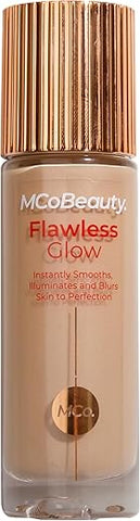 Flawless Glow Filtro de Pele Luminosa, 4 Médio, Brilho Saudável com Radiância Natural, Vegano, Cosméticos Livres de Crueldade - MCoBeauty