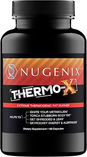 Thermo-X: Queimador de Gordura Termogênico para Homens, Acelerador Metabólico Extremo, 60 Cápsulas - Nugenix