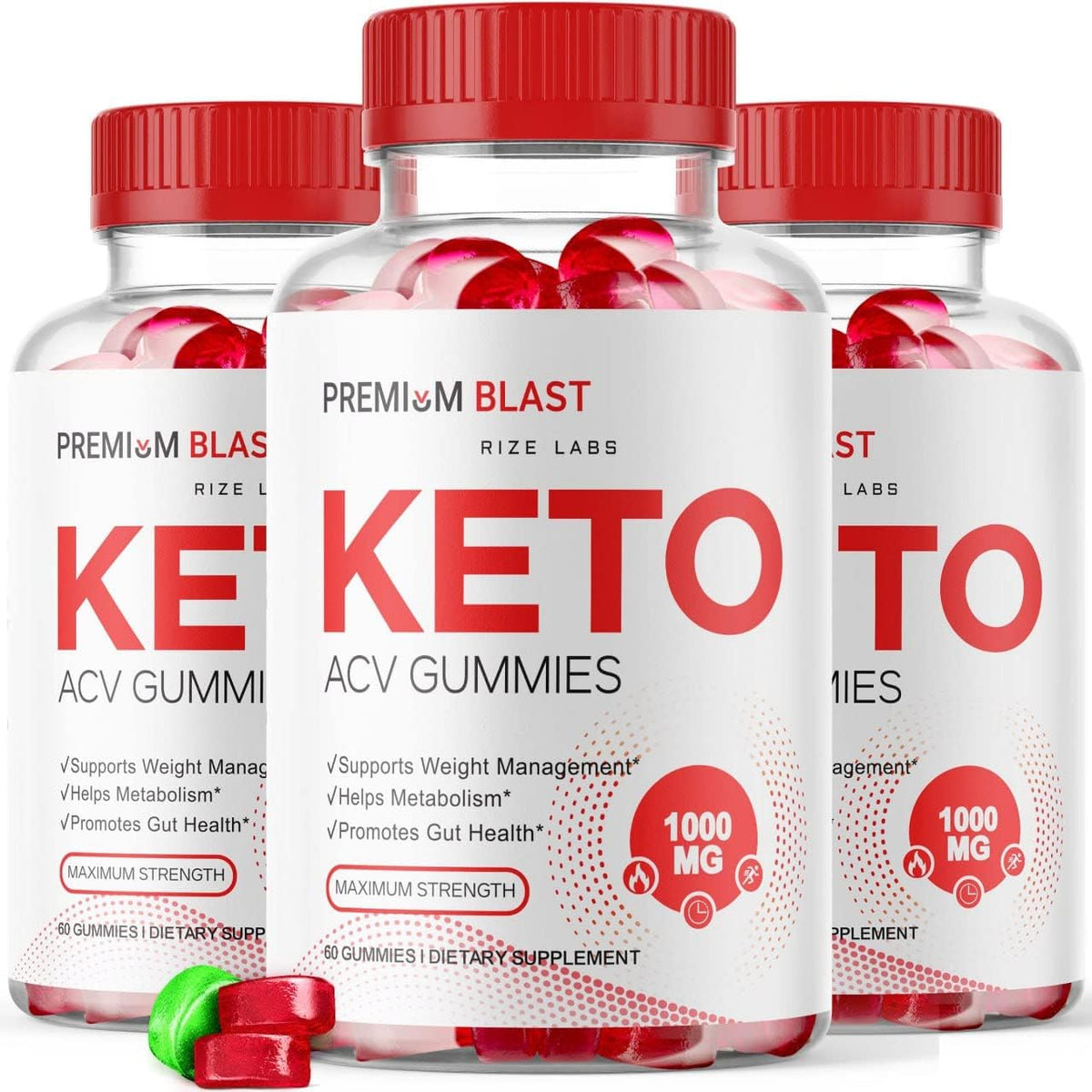 rize labs - (3 Pacotes) Gomas Premium Blast Keto ACV – Fórmula Avançada para Perda de Peso com Vinagre de Maçã – Gomas Gerenciadoras de Peso – Máximo de Resultados