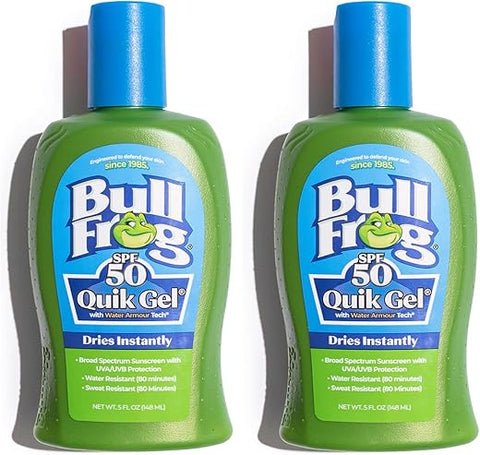 Protetor Solar Bullfrog Quik Gel FPS 50 | Oxybenzone – Proteção Solar Avançada