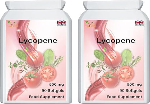 Lycopene 500 mg | 90 softgel, 6 Meses de Fornecimento (Pacote com 2) | Alta Concentração de Licopeno | Saúde e Bem-Estar - Ved