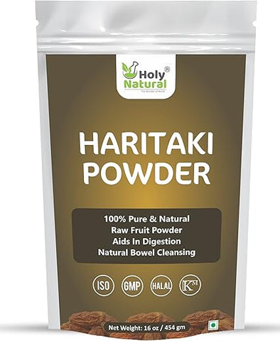 Holy Natural - The Wonder of World - Pó de Haritaki Sem Sementes – 454g I Natural, Excelente para o Intestino e Digestão