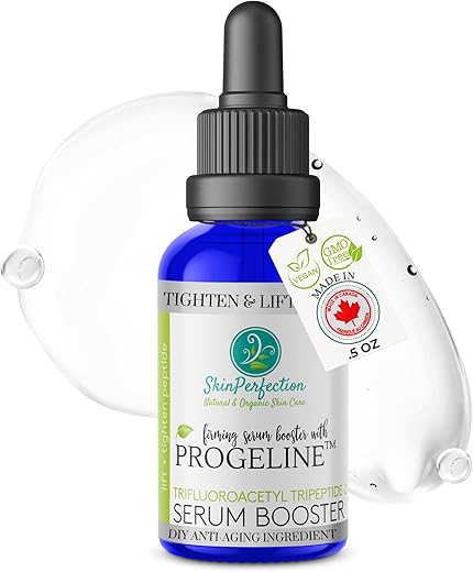 Skin Perfection - Soro Firmador com Peptídeo Progeline para Reparação de Pescoço e Rosto – Creme Progeline Upgrade Trifluoroacetil Tripeptídeo-2 Anti-Envelhecimento DIY Perfeição da Pele 15 ml