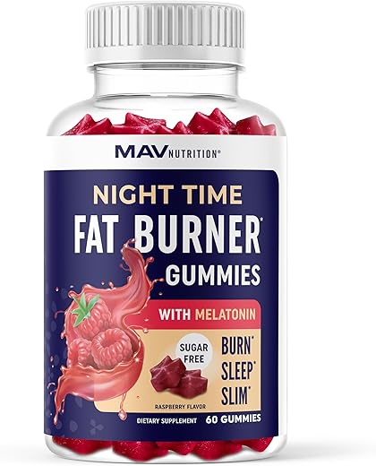 MAV NUTRITION - Queimador de Gordura Noturno em Gomas sem Açúcar para Dormir
