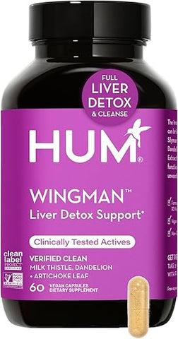 Wing Man – Suplemento Detox e Suporte ao Fígado com Cardo Mariano e Raiz de Dente-de-Leão - HUM