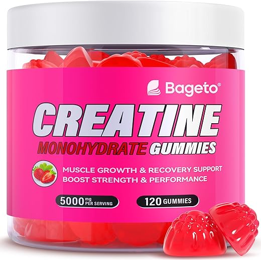 Bageto - Gomas de Creatina Monohidratada 5000mg para Homens – Marca X
