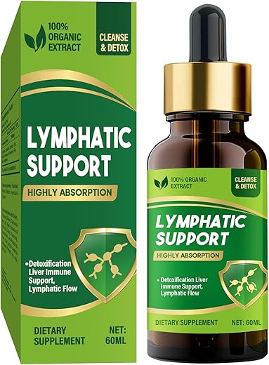 Atrilly - Gotas de Drenagem Linfática, Suplementos Herbais para Drenagem Linfática com Equinácea – Marca: Lymphatic Drainage Drops