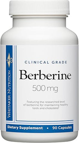 DR.WHITAKER - Dr. Whitaker Berberine Clínico de Grau | 1.500mg Por Porção Diária | Suprimento de 30 Dias