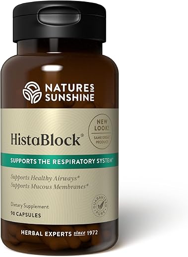 Nature's Sunshine - Nature’s Sunshine HistaBlock – 90 Cápsulas | Alívio Natural de Alergias | Marca Líder em Saúde
