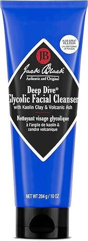 Jack Black Deep Dive Glycolic Facial Cleanser – Limpeza Facial Profunda com Ácido Glicólico, 90, 150 e 300 ml