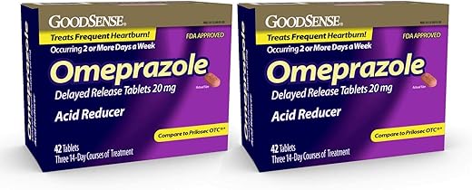 Omeprazol 20 mg, 42 Comprimidos – Redutor de Ácido de Liberação Retardada - GoodSense