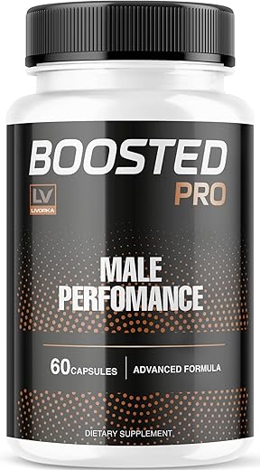 LIVORKA - Boosted Pro para Homens – Pílulas Avançadas, Desempenho Masculino, Fórmula Avançada de Cápsulas, Suplemento Dietético, Totalmente Natural, 60 Cápsulas