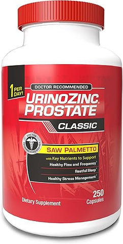 Classic – Suplemento Prostático para Homens, 1 Cápsula ao Dia, Saw Palmetto, 30g - Urinozinc