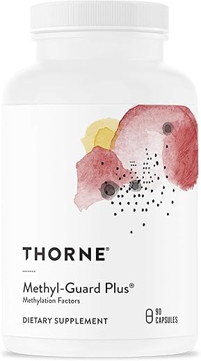 Methyl-Guard Plus: Active folate (5-MTHF) com Vitaminas B2, B6 e B12 – Suporta metilação e níveis saudáveis de homocisteína – Livre de Glúten, Lactose e Soja – 90 cápsulas - THORNE